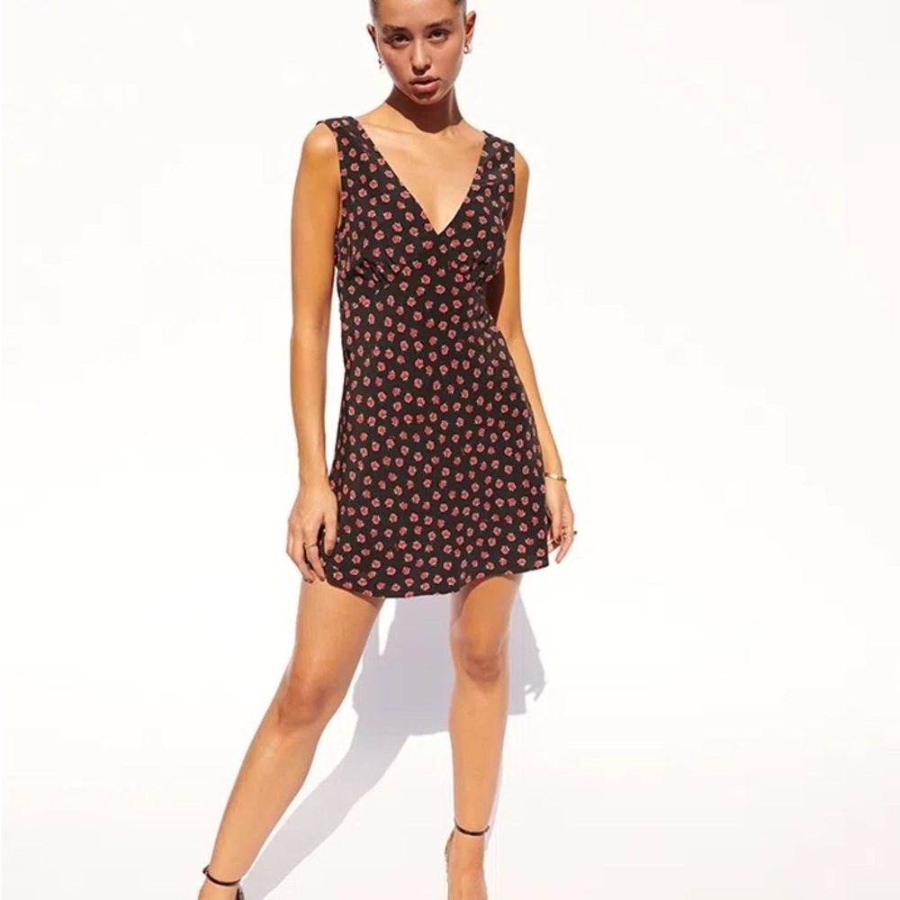 REALISATION PAR SILK ISABELLI DRESS ROSES MINI